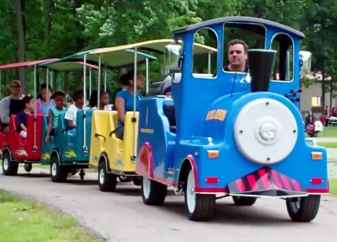 trackless train rental